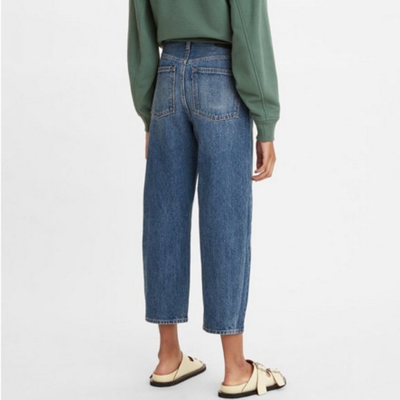 **LAST 1**Levi's Made & Crafted Barrel Crop Jean Japanese Denim Dark Orchid s 28 - Picture 3 of 9